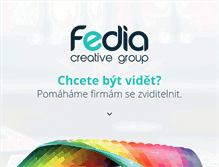 Tablet Screenshot of fedia.cz